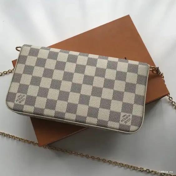 WIS Louis Damier Bag Vuitton Felicie N63106 Pochette 0702